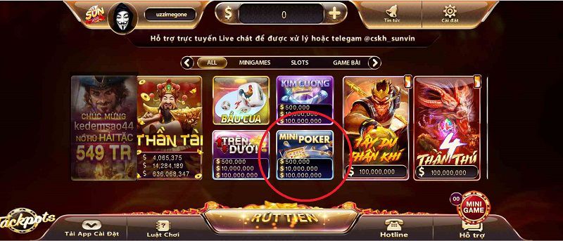 Khám phá sức hút Mini Poker Sunwin